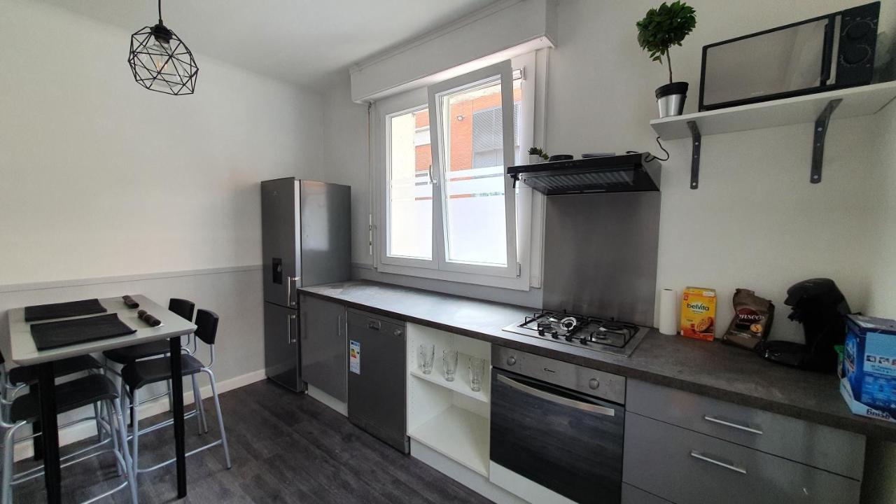Joli T2- Centre Ville - Parking Gratuit - Wifi Dunkirk Exterior foto